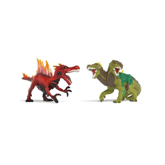 Schleich 70834 Figura de Saurio de Fuego vs. Lagarto de la Jungla Criaturas de Eldrador 16
