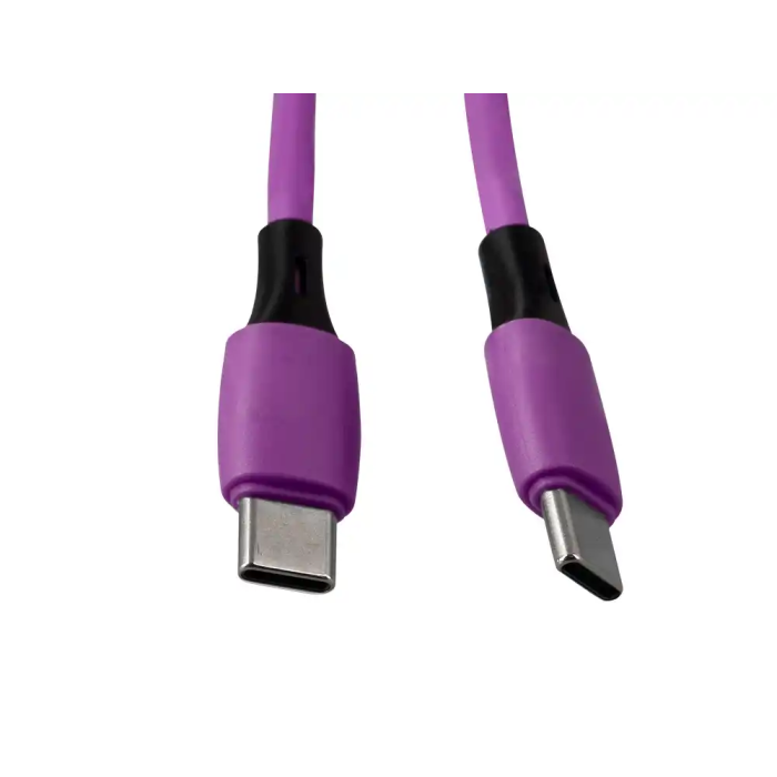 Q-connect Cable USB-C a USB-C PVC Longitud 2m Morado 2
