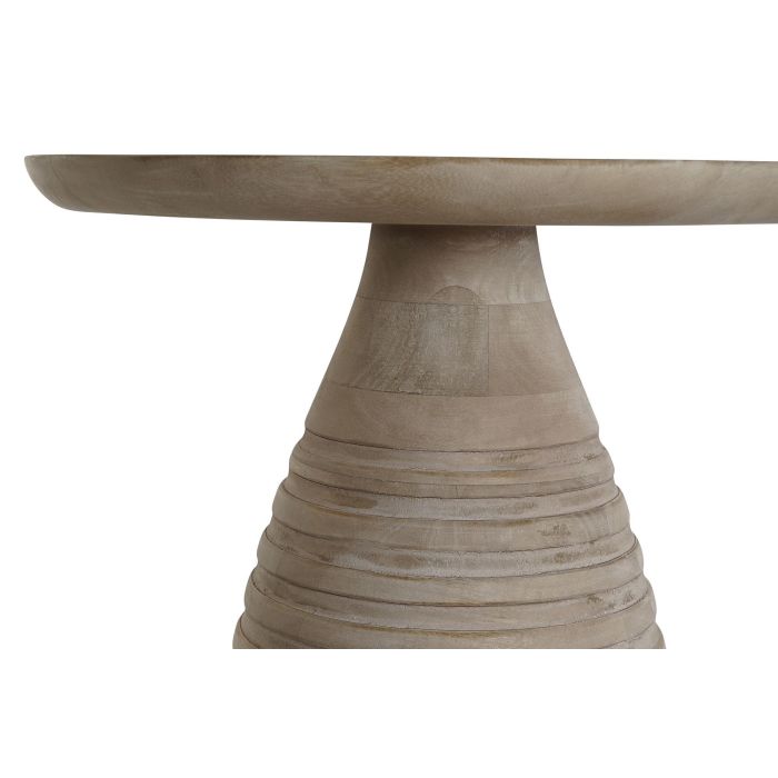 DKD Home Decor Mesita Auxiliar Moderno Natural Dorado Metal Madera 41 x 53 x 41 cm 2