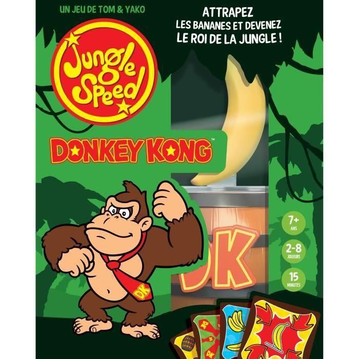 Asmodee ASM3558380128663 Velocidad en la jungla: Donkey Kong Juego de Mesa 4 Asmodee ASM3558380128663 Velocidad en la jungla: Donkey Kong Juego de Mesa 4