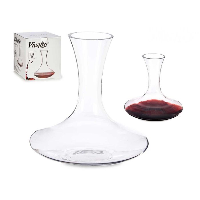 Decantador de Vino Vivalto Cristal 1.4L - 20.5x21x20.5 cm (6 Unidades) Decantador de Vino Vivalto Cristal 1.4L - 20.5x21x20.5 cm (6 Unidades)
