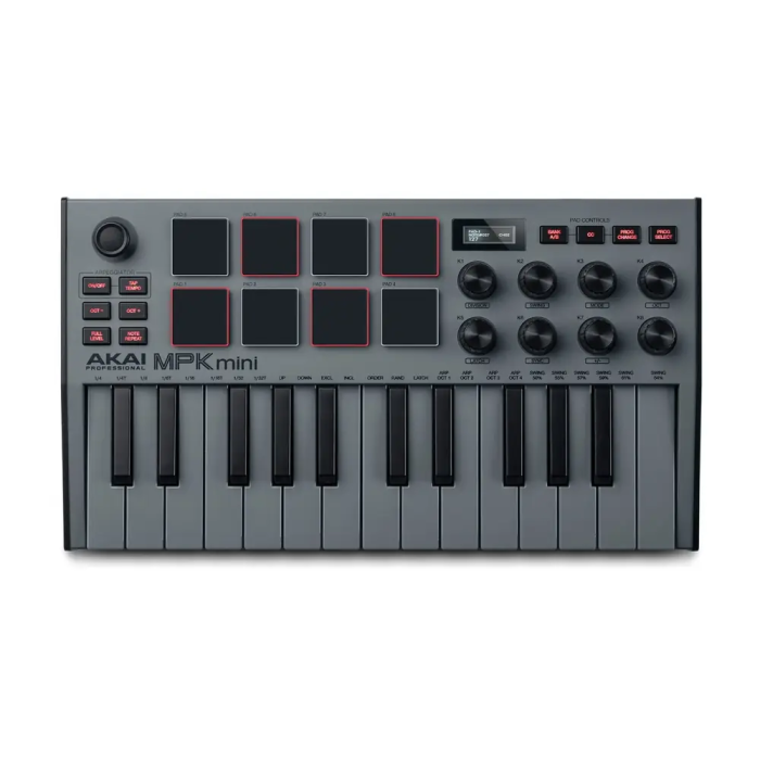 AKAIPRO MPK Mini Mk3 Controlador MIDI con 25 Teclas, 8 Pads MPC y Pantalla OLED 0