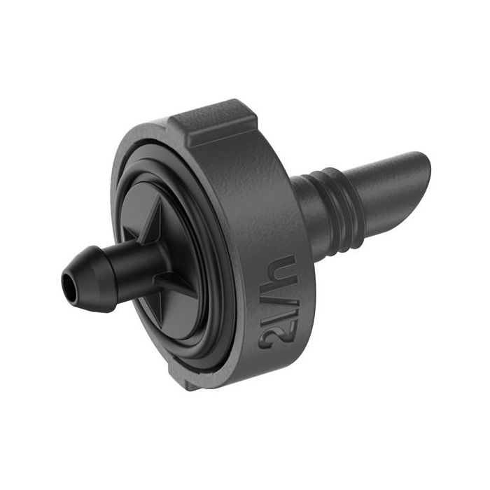 GARDENA 13302-20. Cabezal de goteo Gardena MDS Endtropfer. Regulador de presión 2 l/h. Para sistema de riego por goteo. 10 unidades.