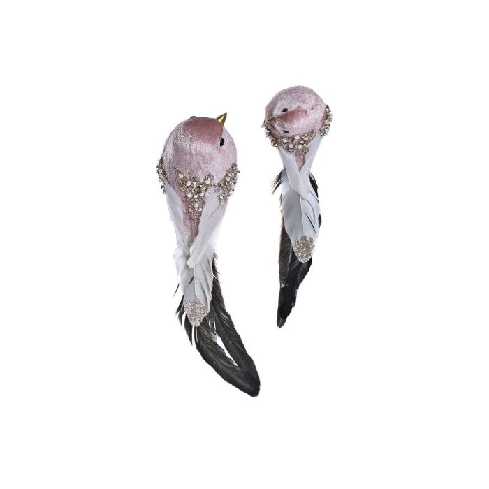 Figura Navidad Alpina DKD Home Decor Rosa Negro 8 x 8 x 25 cm (2 Unidades) Figura Navidad Alpina DKD Home Decor Rosa Negro 8 x 8 x 25 cm (2 Unidades)