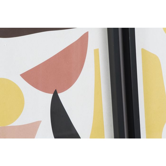 Cuadro Scandi DKD Home Decor Amarillo Granate 2.5 x 50 x 40 cm (4 Unidades) 2 Cuadro Scandi DKD Home Decor Amarillo Granate 2.5 x 50 x 40 cm (4 Unidades) 2