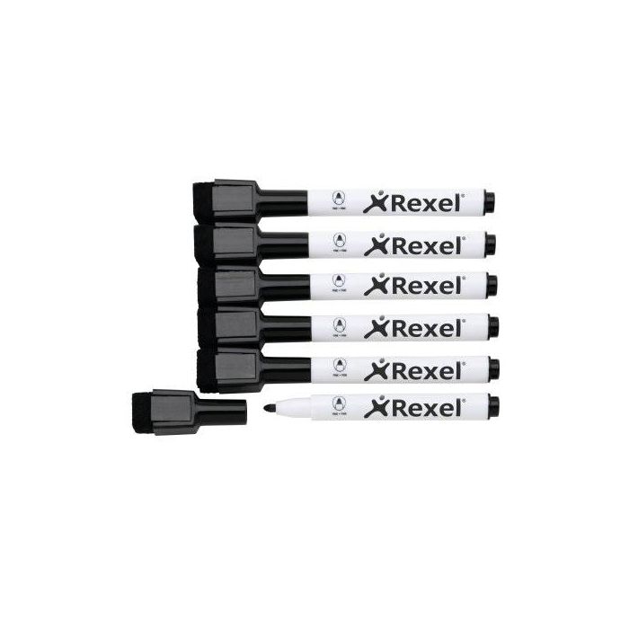 Rotulador para Pizarra Nobo Negro 6 Unidades (6 Unidades) 1