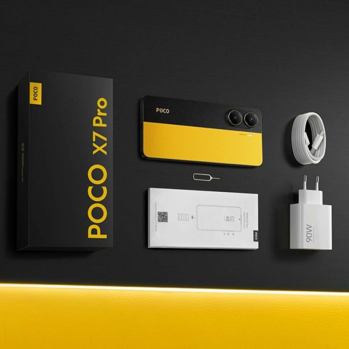 Xiaomi POCO X7 Pro 5G 256GB Negro/Amarillo - Móvil 12GB RAM, Cámara 50MP OIS, Batería 6000mAh HyperCharge 90W, Pantalla AMOLED 1.5K 120Hz IP68 3 Xiaomi POCO X7 Pro 5G 256GB Negro/Amarillo - Móvil 12GB RAM, Cámara 50MP OIS, Batería 6000mAh HyperCharge 90W, Pantalla AMOLED 1.5K 120Hz IP68 3