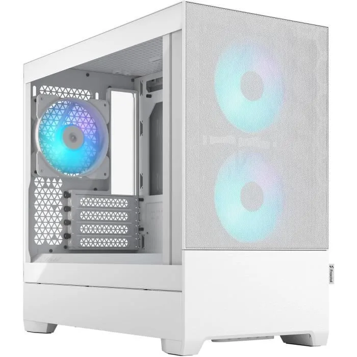 Fractal Design Pop Mini Air RGB TG Clear White Caja PC Mini Tower Blanca con Ventana y RGB 1