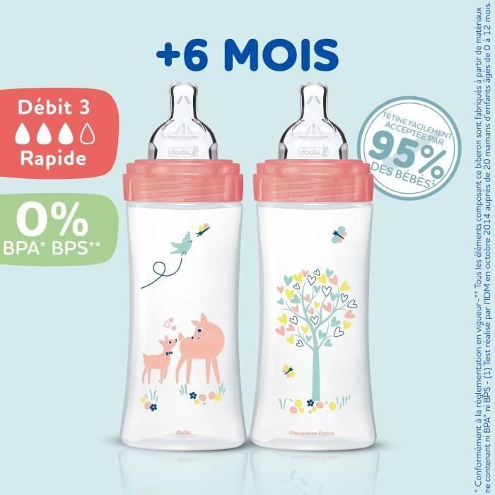 DODIE Sensation Kit Biberones 330ml x3 EB4 1 DODIE Sensation Kit Biberones 330ml x3 EB4 1