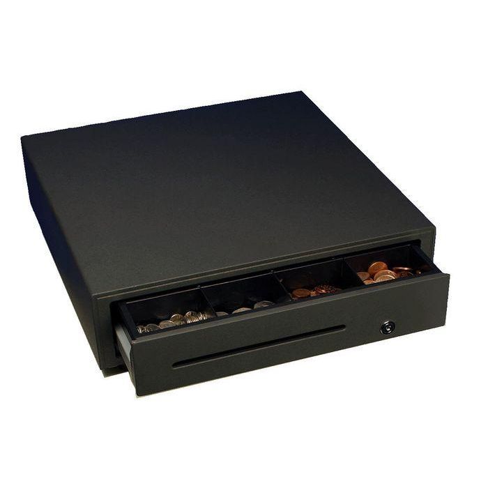 Star Micronics CB-2002 Cajón Portamonedas Negro, 4 Compartimentos Billetes, 8 Monedas, Ranura Cheques, para Impresoras POS
