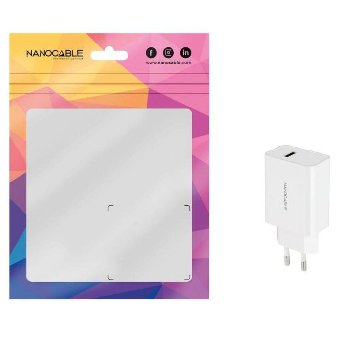 NANOCABLE Cargador USB, 5V/2.1A, Blanco 1 NANOCABLE Cargador USB, 5V/2.1A, Blanco 1