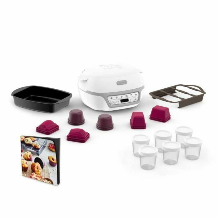 TEFAL KD812110 Cake Factory Délices Dispositivo Silver Cake, 5 programas automáticos + modo manual, Accesorios, Aplicación dedicada