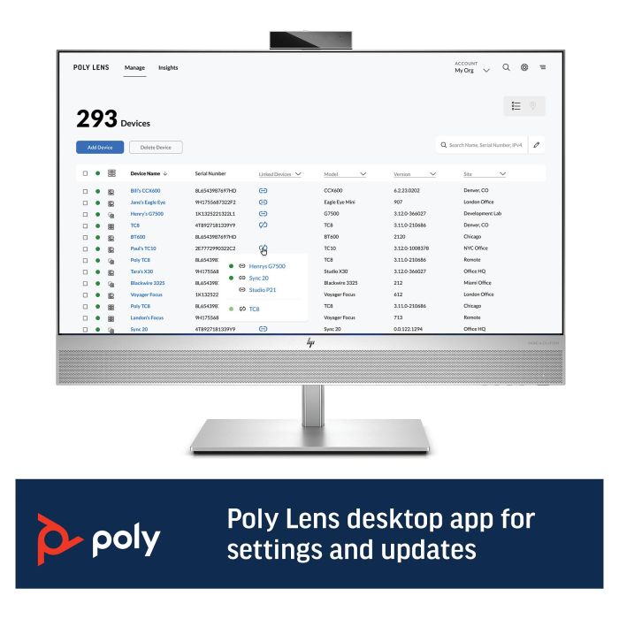 HP Poly Sync 60 Altavoz para Conferencias USB-A USB-C para Reuniones