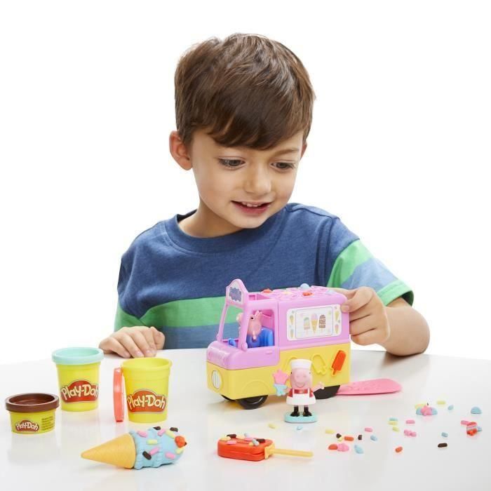 Play-Doh Peppa y el camión de helados, figuras de Peppa y George y 5 tarros 4