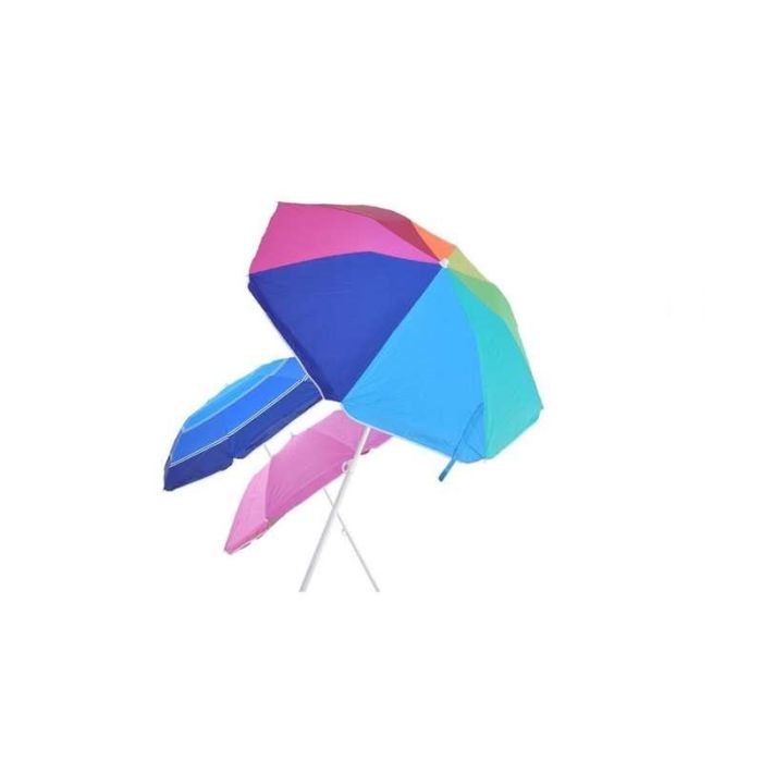 Parasol aluminio menorca 180 cm 6 varillas de fibra tubo 22/25 cm tubo desmontable mod sdos