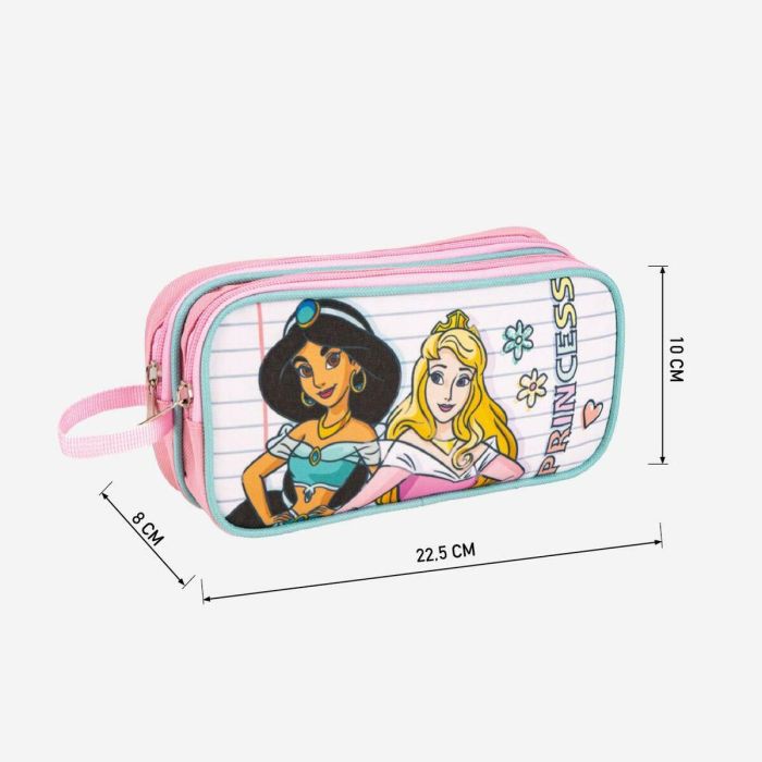 Portatodo Doble Disney Princess Rosa 22,5 x 8 x 10 cm 1