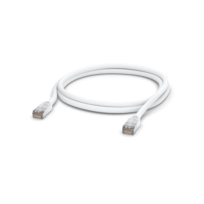 Ubiquiti UniFi Cable de Red Patch Exterior Cat5e STP RJ-45 Apantallado 2m Blanco Robusto Anti-ESD 1