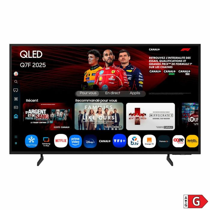 Samsung TQ43Q7FAAU Televisor QLED Q7F 43" 4K Ultra HD Smart TV con Quantum Dot, procesador Q4 AI y Tizen OS 4