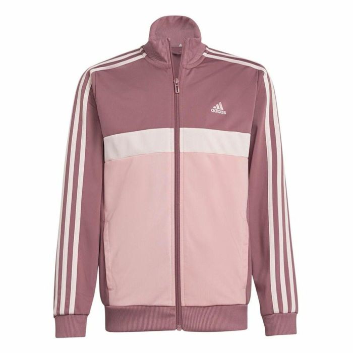 Chándal Infantil Adidas Essentials Naranja Rosa 4