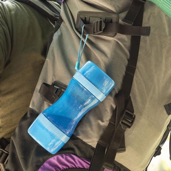 Botella con Depósito de Agua y Comida para Mascotas 2 en 1 Pettap InnovaGoods 6 Botella con Depósito de Agua y Comida para Mascotas 2 en 1 Pettap InnovaGoods 6