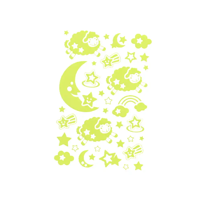 Imaginovo Pegatinas Luminosas Luna con Relieve 250x145 mm 3