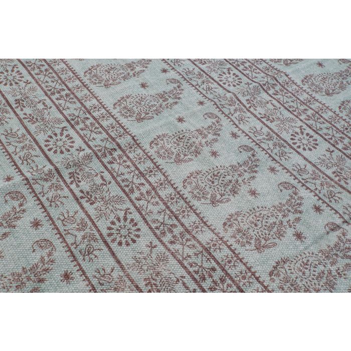 DKD Home Decor Alfombra Árabe Algodón Poliéster Azul Verde 180x120 cm 715 gsm Colección Sans Pasley (2 Unidades) 1 DKD Home Decor Alfombra Árabe Algodón Poliéster Azul Verde 180x120 cm 715 gsm Colección Sans Pasley (2 Unidades) 1