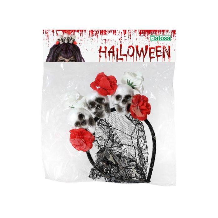 Diadema Halloween Calaveras Catrina Mujer Adulto 1