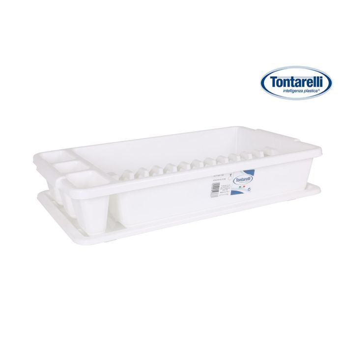 Escurreplatos con bandeja Scola Blanco 45x26 cm - Tontarelli (12 Unidades) Escurreplatos con bandeja Scola Blanco 45x26 cm - Tontarelli (12 Unidades)