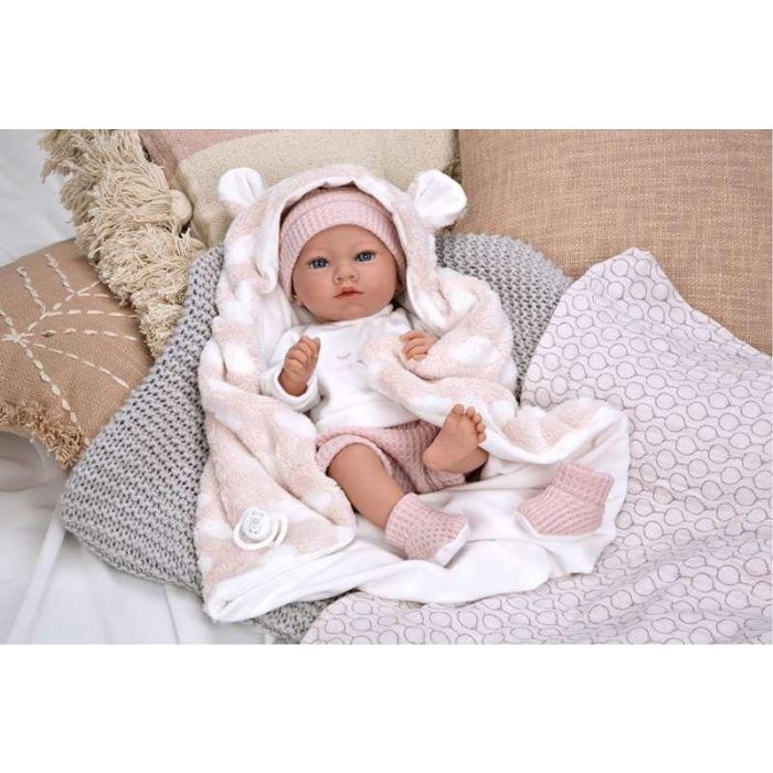 Muñeca elegance 38 cm aria rosa c/ manta (muñeco de peso) (cuerpo vinyl, sexo niña) 12 Muñeca elegance 38 cm aria rosa c/ manta (muñeco de peso) (cuerpo vinyl, sexo niña) 12