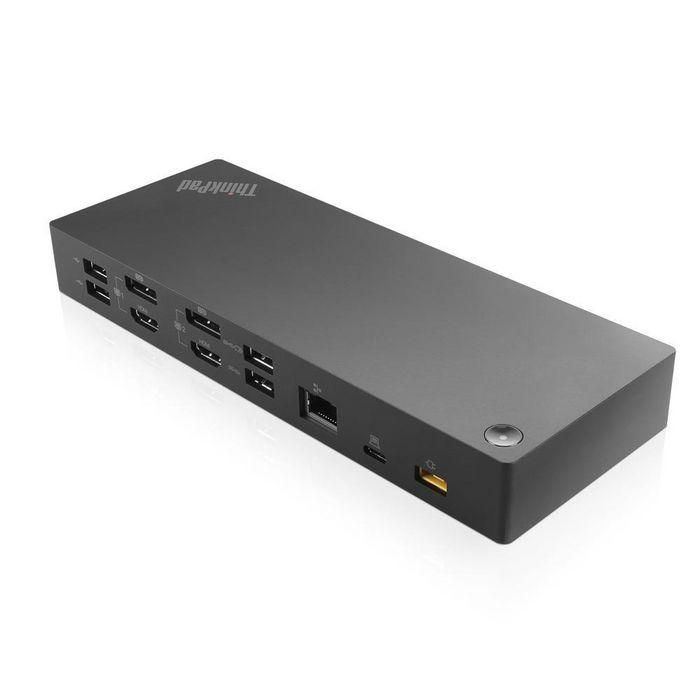 Lenovo USB C, 3 x USB 3.1 A, 2 x USB 2.0, 1 x USB C, 2 x HDMI, 2 x DisplayPort, RJ-45, 3.5 mm, Black, 135 W, UK 1 Lenovo USB C, 3 x USB 3.1 A, 2 x USB 2.0, 1 x USB C, 2 x HDMI, 2 x DisplayPort, RJ-45, 3.5 mm, Black, 135 W, UK 1