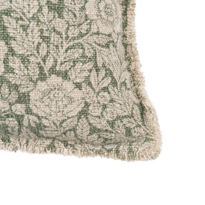 Cojín Flores Beige Oscuro 45 X 45 cm