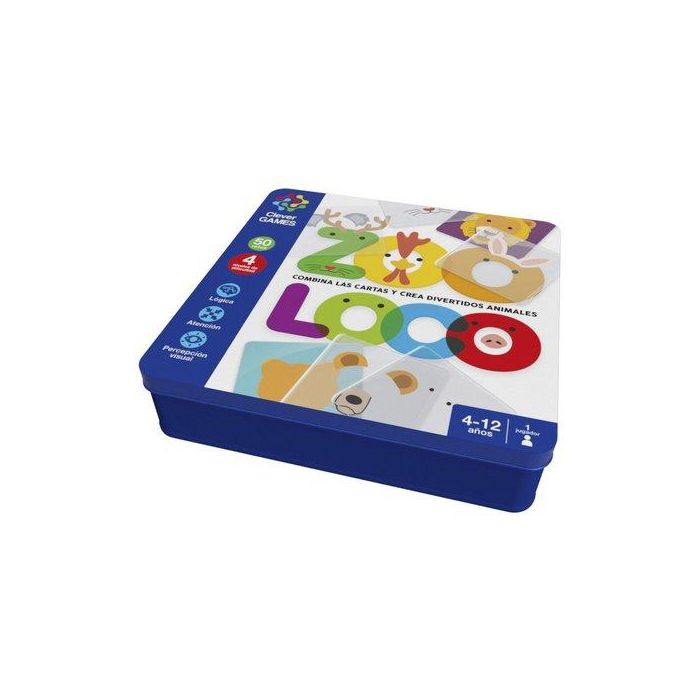 Juego Imagiland Inteligentes Zooloco Caja Metalica