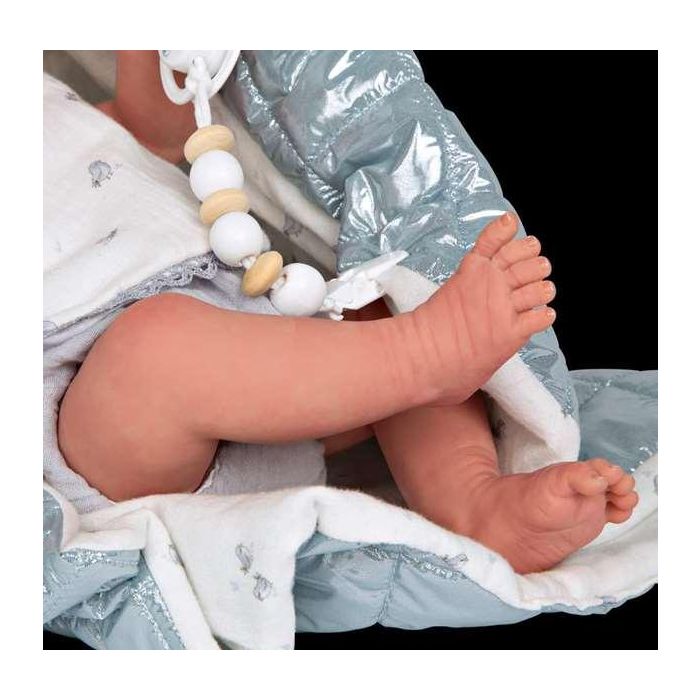 Muñeca reborn arias 38 cm borja gris c/manta (cuerpo vinyl, sexo niño) 4 Muñeca reborn arias 38 cm borja gris c/manta (cuerpo vinyl, sexo niño) 4