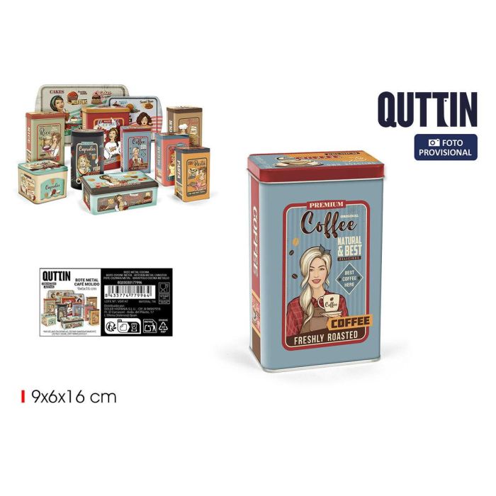 Bote Metálico Quttin COFFEE (12 Unidades) 3 Bote Metálico Quttin COFFEE (12 Unidades) 3