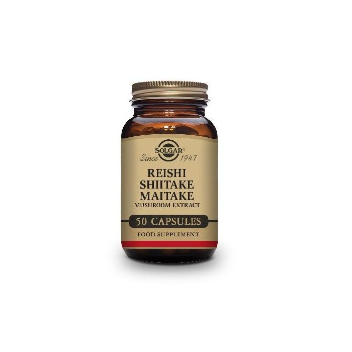 Reishi, Shiitake y Maitake (Extracto de Hongos) Solgar 30228