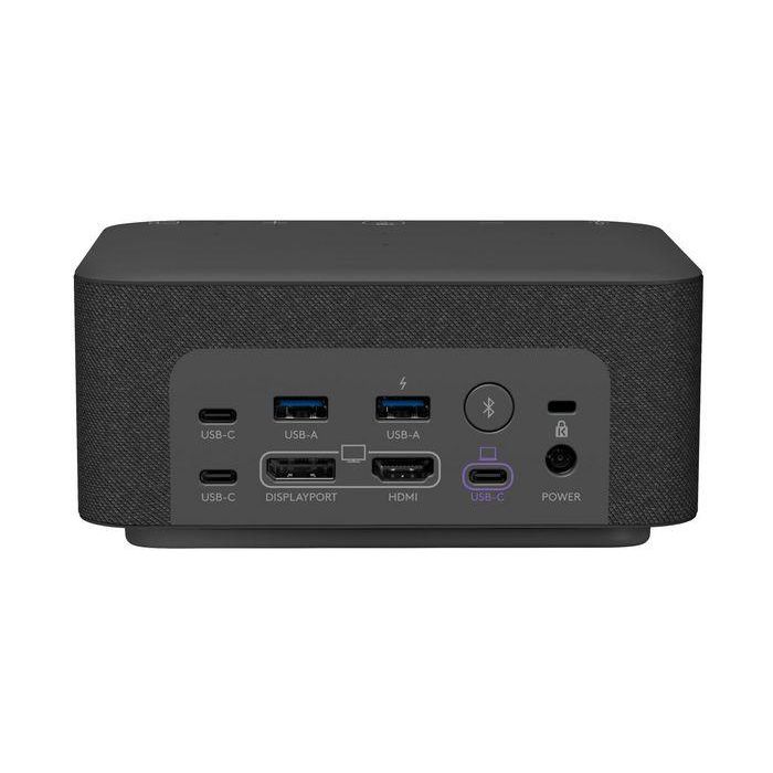 Logitech Logi Dock Estación Base Todo en Uno para Conferencias con Teams, Altavoz, Micrófonos, HDMI, USB-C y DisplayPort 3