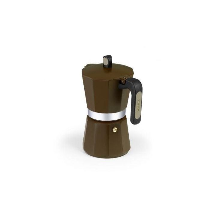 Cafetera Italiana Monix NEW CREAM 6 Tazas 2 Cafetera Italiana Monix NEW CREAM 6 Tazas 2