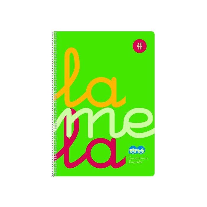 Lamela Bloc Tapa Polipropileno Fº 80H Cuadrovia 4 Mm Verde (Set de 5)