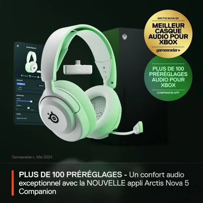 Steelseries STE5707119058018 Auriculares Inalámbricos para Juegos - Arctis Nova 5X - Blanco 3