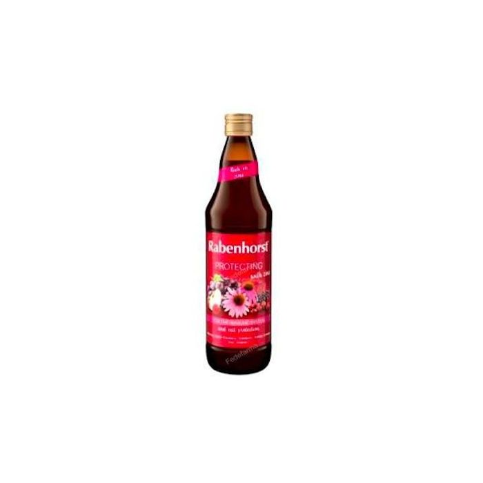 RABENHORST Zumo multifrutas Protecting con Zinc, Vitamina C y Equinácea, de Uva Roja, Manzana y Arándano 750ml