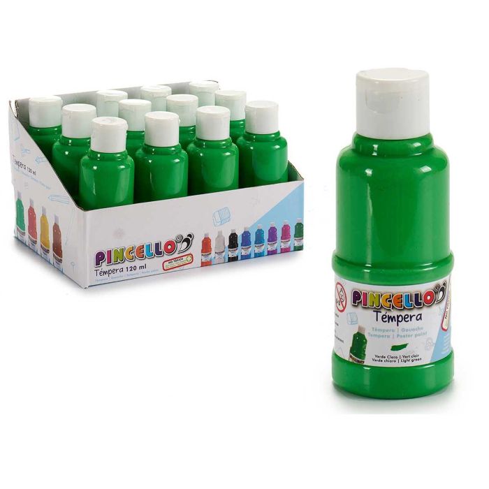 Pintura Tempera Pincello 120 ml Verde Claro - No Tóxico (36 Unidades) Pintura Tempera Pincello 120 ml Verde Claro - No Tóxico (36 Unidades)