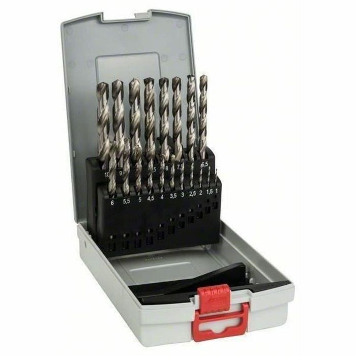 Set de brocas BOSCH Probox Acero Alta velocidad 1-10 mm 19 piezas 1