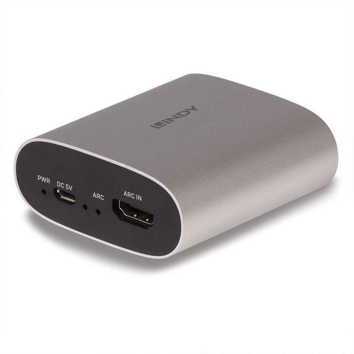 Lindy Extractor de Audio HDMI ARC 4K 30Hz, Dolby Digital 5.1 DTS:HD con Salida Analógica L/R 3.5mm para TV Monitor Soundbar Altavoces 1