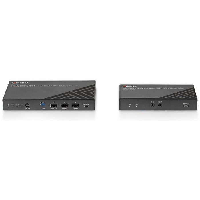 LINDY 70m Cat.6A TypeC & HDMI HDBaseT 3.0 KVM Extender 2 LINDY 70m Cat.6A TypeC & HDMI HDBaseT 3.0 KVM Extender 2