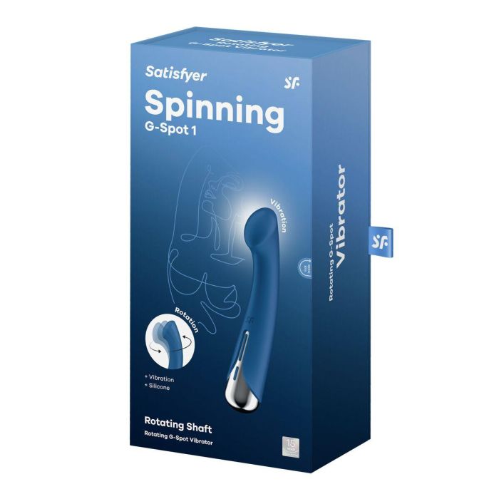 Vibrador Punto G Satisfyer Spinning G-Spot 1 Azul 1 Vibrador Punto G Satisfyer Spinning G-Spot 1 Azul 1