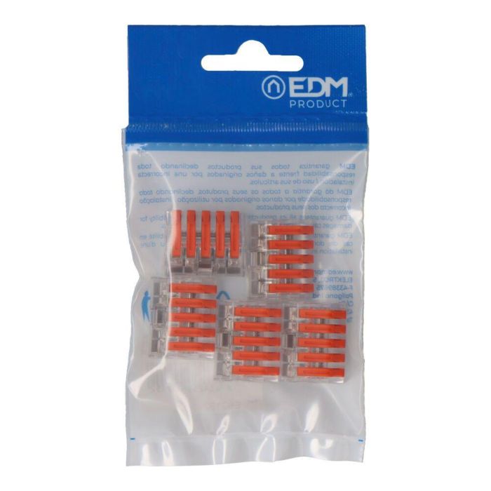 Edm Conector empalme 5 tomas 0,75-2,5mm 5 uds Edm Conector empalme 5 tomas 0,75-2,5mm 5 uds
