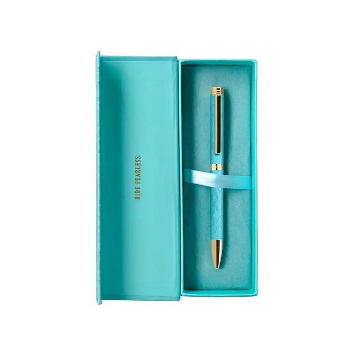 Belius Boligrafo Wild West Aluminio Turquesa Tinta Azul Caja Diseño 6