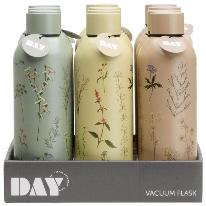 Day Termo Botella 500 Ml Arena Natural, Verde Musgo, Amarillo Arena Altura 22,5 cm 6