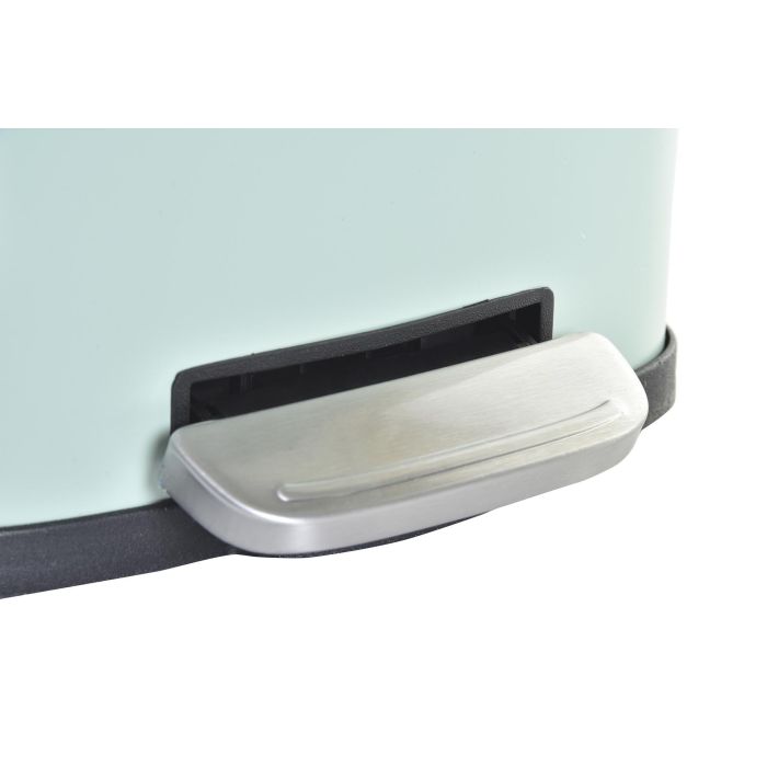DKD Home Decor Papelera de Baño Basicos Verde con Cerrado Lento 5 L Metal y Polipropileno Acabado Mate 1