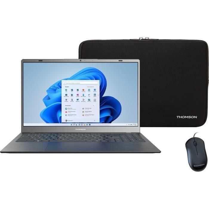 PC Portátil - THOMSON NEO15 - 15.6 FHD - Core i3-10110U - 8GB RAM - 256GB SSD - Windows 11 - Negro - AZERTY + Ratón/Funda PC Portátil - THOMSON NEO15 - 15.6 FHD - Core i3-10110U - 8GB RAM - 256GB SSD - Windows 11 - Negro - AZERTY + Ratón/Funda
